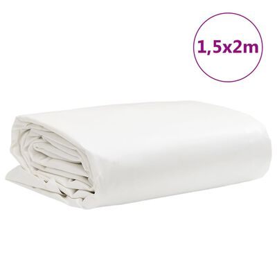 vidaXL Bâche blanc 1,5x2 m 650 g/m²