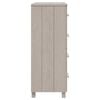 vidaXL Buffet HAMAR Blanc 79x40x103,5 cm Bois massif de pin