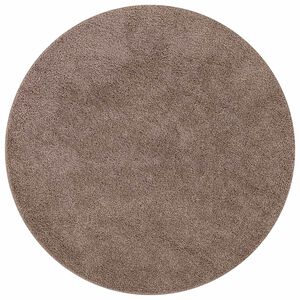 vidaXL Tapis Shaggy Anti-d&eacute;rapant Marron 90 x 90 cm PP