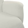 vidaXL Fauteuil inclinable avec repose-pied cr&egrave;me velours