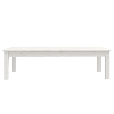 vidaXL Table basse Blanc 110x50x30 cm Bois massif de pin