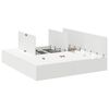 vidaXL Cadre de lit avec rangement avec stockage Blanc 180 x 200 cm