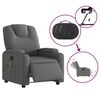 vidaXL Fauteuil inclinable de massage &eacute;lectrique gris fonc&eacute; tissu