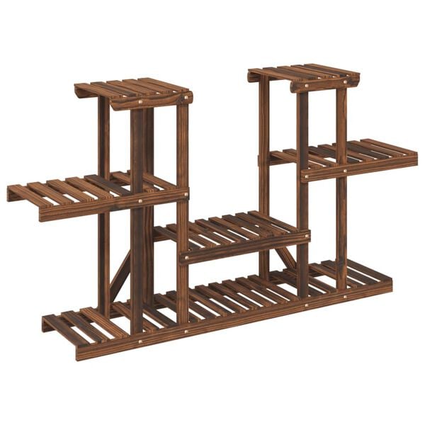 vidaXL Support &agrave; fleurs 110x25x73 cm bois massif de sapin