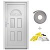 vidaXL Porte d'entr&eacute;e Blanc 98x208 cm PVC