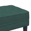 vidaXL banc avec coussin Vert fonc&eacute; 113 x 57 x 39 cm Velours
