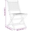 vidaXL Ensemble &agrave; manger de jardin 5 pcs Bois d'acacia solide