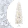 vidaXL Arbre de No&euml;l artificiel slim 180 cm 300 LED Blanc chaud