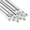vidaXL Attache de c&acirc;ble 25 pc 7,9 x 600 mm Argent&eacute;