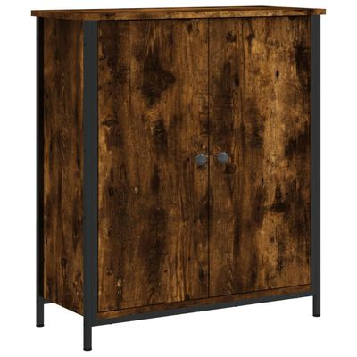 vidaXL Buffet chêne fumé 70x30x80 cm bois d'ingénierie