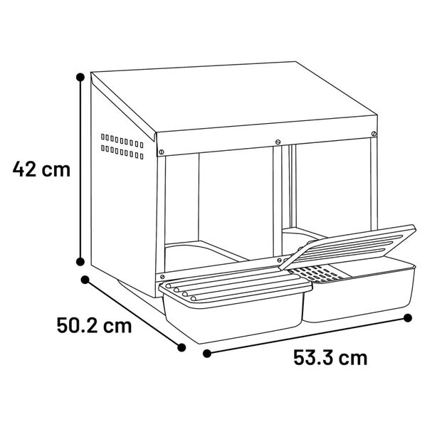 FLAMINGO Nichoir d'int&eacute;rieur avec 2 nids Julie Vert