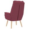 vidaXL fauteuil Bordeaux 69 x 74 x 93 cm Tissu et Contreplaqu&eacute;