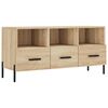 vidaXL Meuble TV ch&ecirc;ne sonoma 102x36x50 cm bois d'ing&eacute;nierie