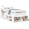 vidaXL Cadre de lit sans matelas blanc 75x190 cm bois de pin massif