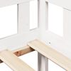 vidaXL Lit de jour et tiroirs sans matelas blanc 90x200 cm bois massif