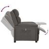 vidaXL Fauteuil inclinable &eacute;lectrique Gris fonc&eacute; Tissu