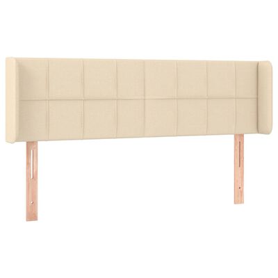 vidaXL Tête de lit à LED Crème 147x16x78/88 cm Tissu