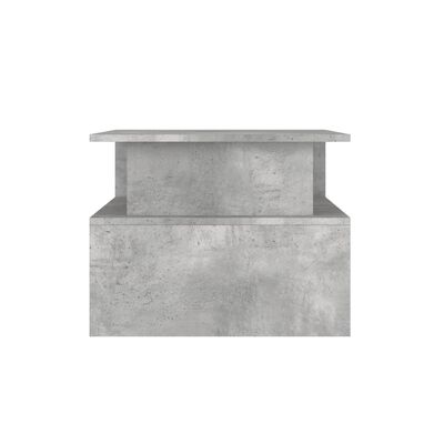 vidaXL Table basse gris béton 90x55x42,5 cm bois d'ingénierie