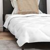 vidaXL Duvet d'&eacute;t&eacute; simple avec oreiller 2 pcs Blanc Microfibre