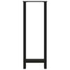 vidaXL Pieds de table de bar Noir 2 pi&egrave;ces 40 x (110-111) cm Acier