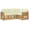 vidaXL Ensembles de canap&eacute;s 4 pcs Blanc et cr&egrave;me 191 x 132,5 x 73 cm