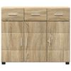 vidaXL Buffet Ch&ecirc;ne Sonoma 88,5 x 30,5 x 73 cm Bois d'ing&eacute;nierie
