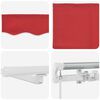 vidaXL Auvent R&eacute;tractable Rouge 600 &times; 350 cm Tissu et acier