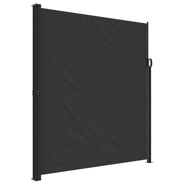 vidaXL Auvent lat&eacute;ral r&eacute;tractable noir 220x500 cm