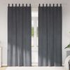 vidaXL Rideaux occultants 2 pcs Gris clair 140 x 225 cm Velours