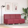 vidaXL Unit&eacute; de Sofa Modulaire Sans Accoudoirs 3 pcs Bordeaux