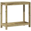 vidaXL Table de rempotage avec &eacute;tag&egrave;re 82,5x35x75 cm bois pin impr&eacute;gn&eacute;
