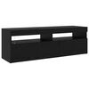 vidaXL Meuble TV 2 pcs Ch&ecirc;ne noir 260 x 37 x 40 cm Bois d'ing&eacute;nierie