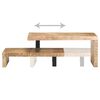 vidaXL Ensemble de table basse 2 pcs Bois de manguier massif