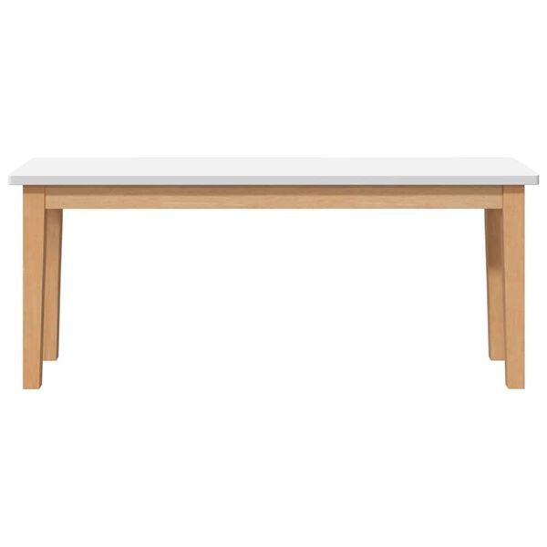 vidaXL Banc 110 cm bois massif caoutchouc