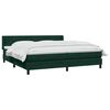 vidaXL Sommier &agrave; lattes de lit et matelas vert fonc&eacute; 200x210cm velours