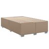 vidaXL Sommier &agrave; lattes de lit matelas cappuccino 120x190cm similicuir