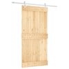 vidaXL Porte coulissante Naturel et Blanc 100 x 210 cm