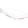 vidaXL Matelas Blanc 90 x 200 cm Mousse