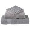 vidaXL Serviettes de toilette premium SOLUND 10 pi&egrave;ces Gris 30 x 30 cm 600 g/m&sup2;