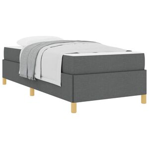 vidaXL Cadre de lit Gris fonc&eacute; 80 x 200 cm tissu