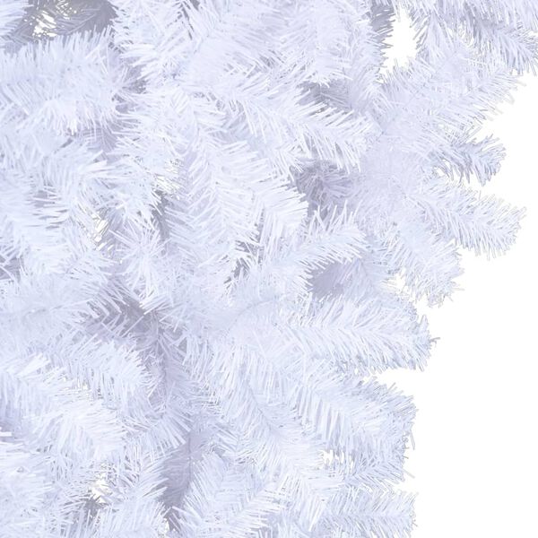 vidaXL Sapin de No&euml;l artificiel renvers&eacute; avec support Blanc 240 cm