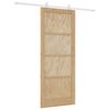vidaXL Porte coulissante Naturel et Blanc 86 x 211 cm