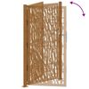 vidaXL Portail de jardin 100x175 cm en acier patin&eacute; avec motif de traces
