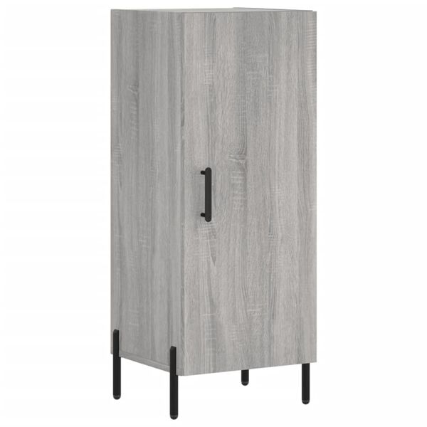 vidaXL Buffet Sonoma gris 34,5x34x90 cm Bois d'ing&eacute;nierie