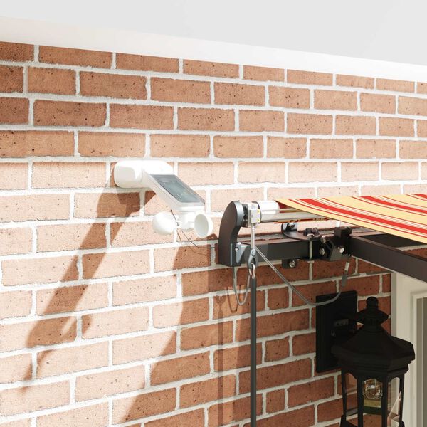 vidaXL Tissu de auvent avec Jaune et Orange 400 &times; 300 cm Polyester