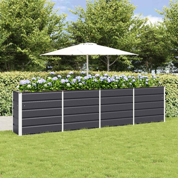 vidaXL Jardini&egrave;re Anthracite 160 x 40 x 75 cm Acier