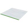 vidaXL Surmatelas Blanc et vert 180 x 200 x 6 cm Tissu Jacquard
