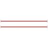 vidaXL Barres fixes d'exercice 2 pcs 125 cm Acier Rouge