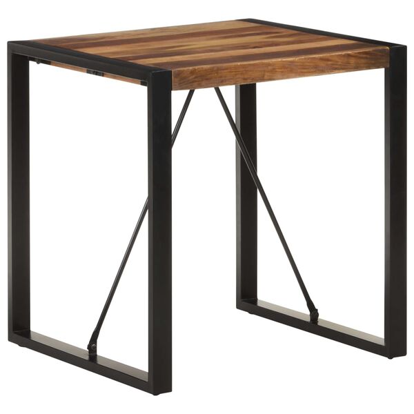 vidaXL Table &agrave; manger 70x70x75 cm Bois d'acacia massif