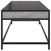vidaXL Table basse avec LED infini sonoma gris 90x50x41 cm